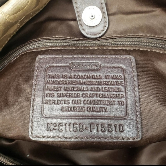 Coach Ashley Signature Satin Carryall Satchel Bag - Picture 4 of 12